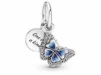 Pandora Bead Pandora Charm Damen 790757C01 Silber Schmetterling blau