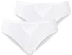 Tai-Slip SCHIESSER "Cotton Essentials", Damen, Gr. 46, wei&szlig;, Feinripp, Obermaterial: