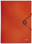 LEITZ F&auml;chermappe 4579 F&auml;chermappe Solid - 6 F&auml;cher, A4, 250 Blatt, PP, hellrot