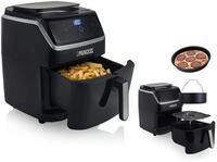 PRINCESS Hei&szlig;luftfritteuse, 1700 W, 2in1 Dampfgarer & 6,5L Frit&ouml;se mit Dampf-Rack,