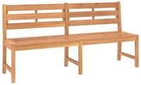 vidaXL Gartenbank, Outdoor Bank 180 cm Massivholz Teak