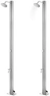vidaXL Gartendusche, Bodendusche 215 cm Edelstahl