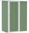 Outsunny Ger&auml;tehaus Ger&auml;teschuppen mit T&uuml;r, Outdoor, aus Stahl, BxT: 142x86 cm, (1