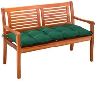 Detex Bankauflage, Sitzkissen Gr&uuml;n Polyester Visko-Effekt 110x45cm Gartenbank