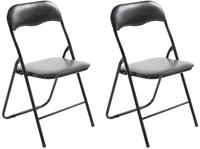 CLP Klappstuhl Felix (2er Set), klappbar, pflegeleicht, gepolstert