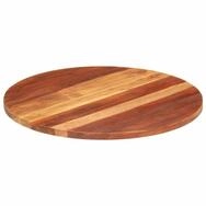 vidaXL Tischplatte Tischplatte Massivholz Rund 25-27 mm 70 cm (1 St)