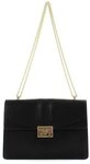 Seidenfelt Manufaktur Umh&auml;ngetasche Roros Big - Schultertasche 28 cm (black gold)