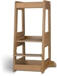 tiSsi&reg; Kinderstuhl Entdeckerturm / Lernturm FELIX mitwachsend EICHE massiv NATUR