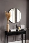 MIRRORS AND MORE Dekospiegel Mila (1-St), Wandspiegel, rund, &Oslash; 50 cm, lackiertes
