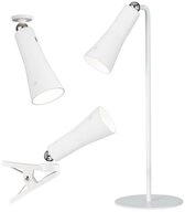WOFI Klemmleuchte, LED-Leuchtmittel fest verbaut, Warmwei&szlig;, LED Klemmstrahler