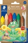 STAEDTLER Wachsmalstift Wachsmalkreiden Noris Junior 6 St&uuml;ck