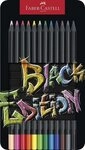 Faber-Castell Buntstift Faber-Castell Buntstifte Black Edition 12er Metalletui