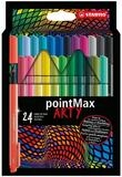 STABILO Faserstift STABILO pointMax ARTY Filzstift - 0,8 mm - 24er Set