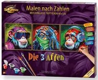 Schipper Malen nach Zahlen Meisterklasse Triptychon - Die 3 Affen, Made in...