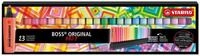 STABILO Marker STABILO BOSS Textmarker ARTY - 2+5 mm - 23er Tischset
