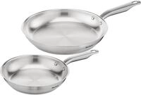 Tefal Pfannen-Set Virtuoso, hochwertiger Premium-Edelstahl, unversiegelt, Edelstahl