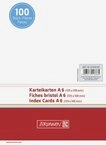 BRUNNEN Spiel Karteikarten A6 quer blanko - 180g/m&sup2; Karteikarton - 100 St&uuml;ck