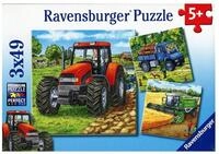 Ravensburger Puzzle Landmaschinen-Puzzle 3x49 Teile, Puzzleteile