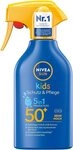 Nivea Sonnenschutzspray Kids Schutz & Pflege 5in1 Hautschutz LSF 50+...