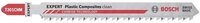 BOSCH Stichs&auml;geblatt EXPERT &lsquo;Plastic Composites Clean&rsquo; T 301 CHM Stichs&auml;geblatt