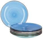MamboCat Speiseteller 6er Set Essteller flach Blue 26,5cm