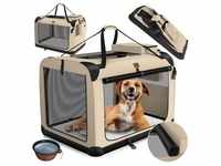 Lovpet Tiertransportbox bis 36 kg, Hundebox Hundetransportbox faltbar...
