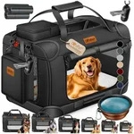 Lovpet Tiertransportbox bis 7 kg, Hundebox Hundetransportbox faltbar Inkl.Hundenapf