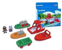 Aquaplay Wasserbahn Outdoor Wasser Spielzeug BoatSet Boote und Zubeh&ouml;r...
