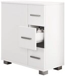 VCM Midischrank Holz Badm&ouml;bel Midischrank Bad Schublade Zalo (1-St) VCM...