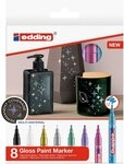 edding Permanentmarker Glanzlack-Marker edding 751 metallic 1-2mm VE=8 Farben