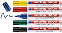 edding Permanentmarker Permanentmarker 5er-Set sortiert basic 4-3000-5