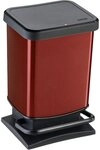 ROTHO M&uuml;lleimer Rotho Treteimer Paso 20 L metallic rot