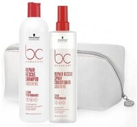 Schwarzkopf Professional Haarpflege-Set Repair Rescue Shampoo 500ml+Spray Cond.