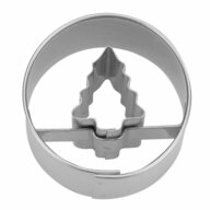 ST&Auml;DTER Ausstechform Tannenbaum in Ring Mini, Edelstahl