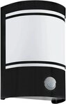 EGLO Wandleuchte Cerno Wandlampe, Au&szlig;enleuchte, D&auml;mmerungssensr, E27, IP44,...