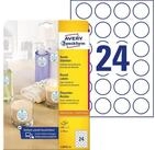 Avery Zweckform Etiketten Etiketten Inkjet/Laser/Kopier 40mm wei&szlig; VE=240 Etiketten