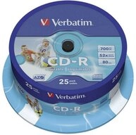Verbatim CD-Rohling 25 Verbatim Rohlinge CD-R Extra Protection 80Min 700MB 52x