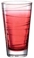 LEONARDO Glas Vario Struttura rot 280 ml, Glas