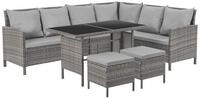 SVITA Gartenlounge-Set MADISON, (Set, 2-tlg., Lounge mit Tisch), Gartenm&ouml;belset,