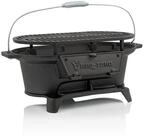 BBQ-Toro Holzkohlegrill Gusseisen Grilltopf mit Grillrost 50 x 25 x 23 cm...