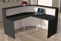 KERKMANN Empfangstheke Theke Cento 2A BxT 180x180cm wei&szlig;/anthrazit