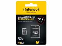 Intenso Intenso microSD 512GB UHS-I Perf CL10, Performance - 512 GB - MicroSD