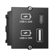 Bachmann Custom Modul USB Charger Typ A & C 22W Stromadapter, Quickcharge, 917.227