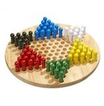 Philos Spiel, Halma - gro&szlig; - Eschenholz - 75 Spielsteine