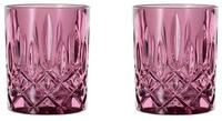 Nachtmann Schnapsglas Nachtmann Noblesse Colors Whiskybecher Berry 2er Set, Glas