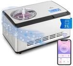 Klarstein Eismaschine Dolce Bacio Smart Eismaschine Yogurtmaker Kompressor 2L...