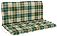 DEGAMO Bankauflage BOSTON, (1 St), 2-sitzer 98x88cm, gr&uuml;n/beige kariert