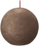 Bolsius Kugelkerze Bolsius Rustik Kugelkerze wildleder braun