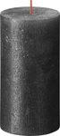 Bolsius Formkerze Shimmer Pillar Candle in Schwarz 13cm hoch &ndash; elegante Kerze