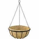 Siena Garden Blumenampel H&auml;ngeampel Wrought &Oslash; 35 cm mit Kokoseinlage, Kette...